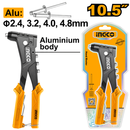 Заклепочник ручной INGCO HR105 INDUSTRIAL 2,4-4,8 мм