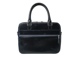 Деловая сумка из натуральной кожи "Alverio Dark Blue"