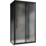 Душевой уголок Abber Schwarzer Diamant 120x80 AG30120BMH-S80BM-S80BM профиль Черный стекло матовое