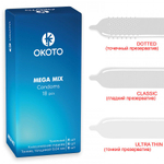 Презервативы OKOTO Mega Mix - 18 шт.