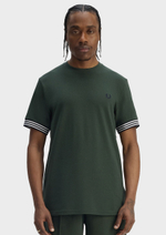 Футболка FRED PERRY Striped Cuff T-Shirt