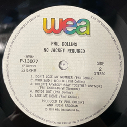 Винтажная виниловая пластинка LP Phil Collins No Jacket Required (Япония 1985) (Оби)