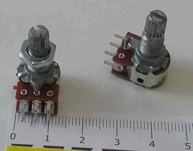 Резистор 3+3 стерео WH120-2 D12 L=15mm В50К (S0242)