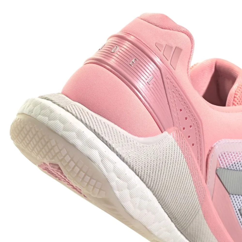 Женские кроссовки для padel Adidas Crazyquick Boost Padel W - cloud white/silver metallic/frozen turbo
