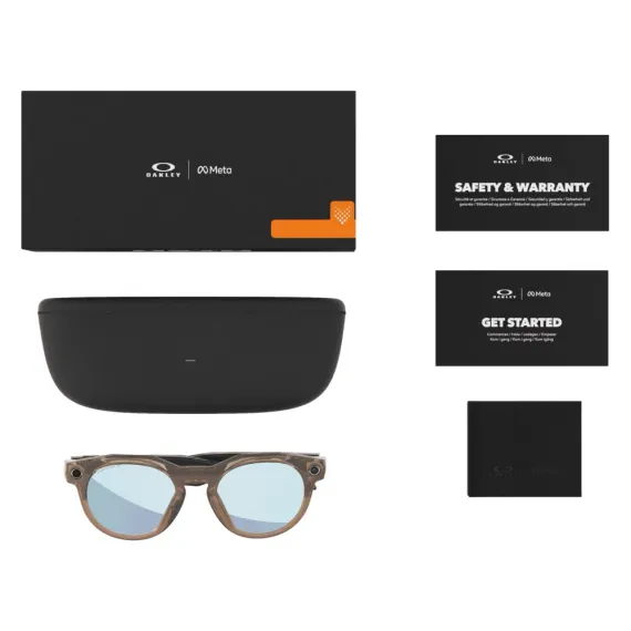 Умные очки Oakley HSTN, Brown Smoke/Prizm Deep Water Polarized (Поляризованные)