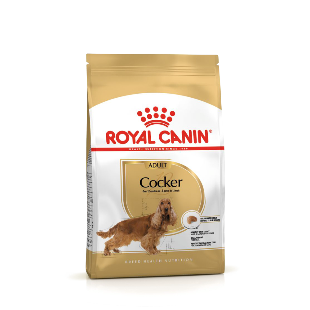 Royal Canin Cocker Adult Кокер Эдалт Корм сухой для взрослых собак породы Кокер Спаниель от 12 месяцев 12кг