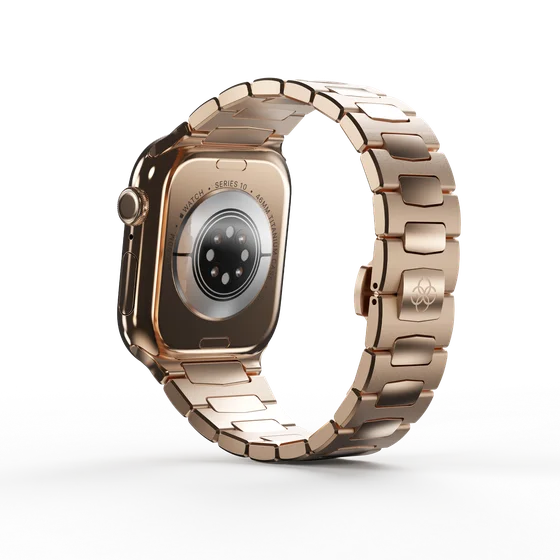 Ремешок для Apple Watch 49/46/45 - ROYAL II Золотистый/Сталь