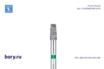 Бор алмазный зеленый  Frank Dental типа FG - D.845KR.018.G.FG