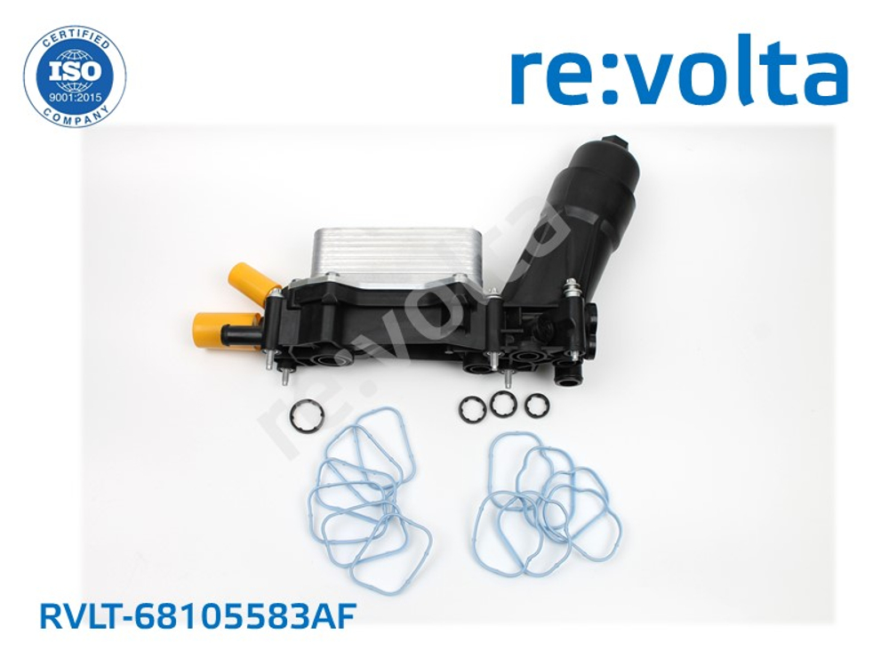 Корпус масляного фильтра с радиатором Chrysler 300C, Dodge Challenger, Jeep Cherokee / масляный стакан / RVLT-68105583AF
