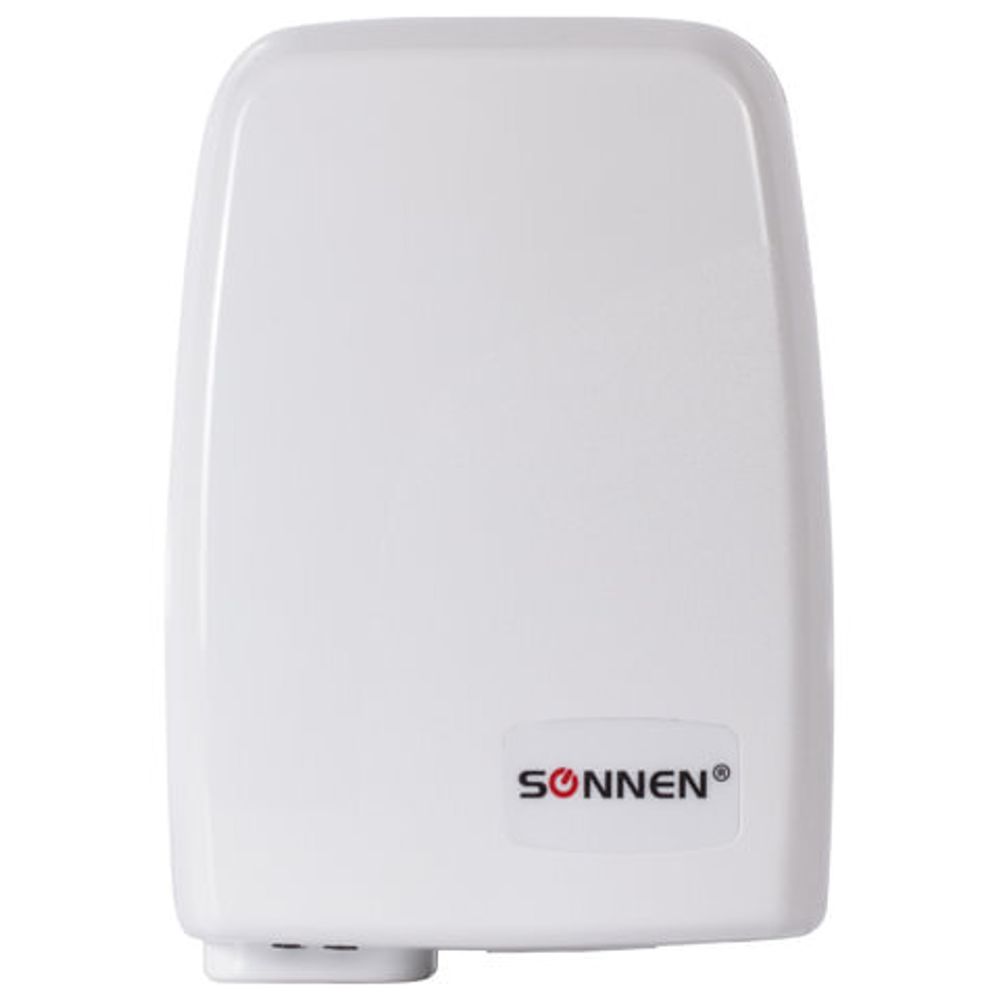 Сушилка для рук SONNEN HD-120, 1000 Вт, пластиковый корпус, белая, 604190