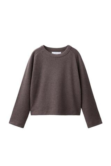 ZARA ФУТБОЛКА SOFT TOUCH, КОРИЧНЕВЫЙ