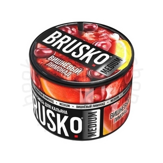 Бестабачная смесь для кальяна BRUSKO, 50 г, Вишневый лимонад, Medium