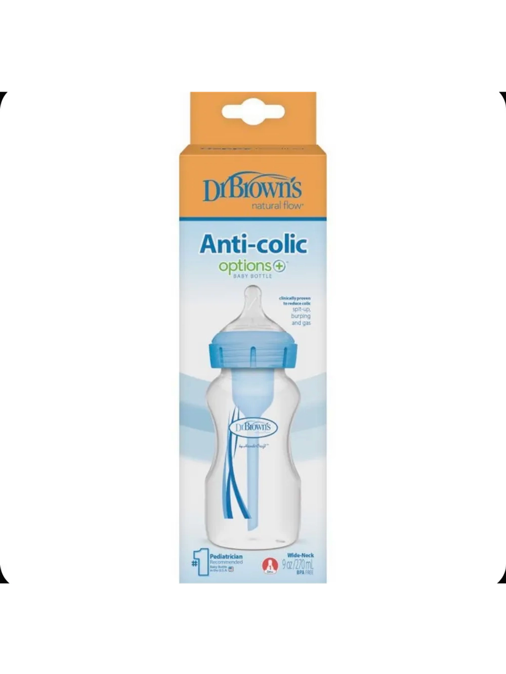 Бутылочка Options+ Anti-colic 0+м