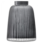 Ваза pleat, 26 см, серая