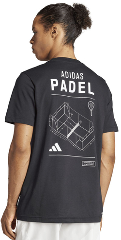 Мужская теннисная футболка Adidas Padel Category Graphic T-Shirt - black