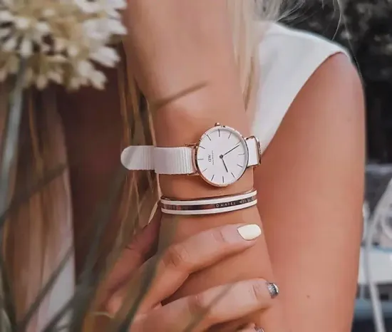 Наручные часы с браслетом Daniel Wellington (часы DW00100313 + браслет DW00400007)