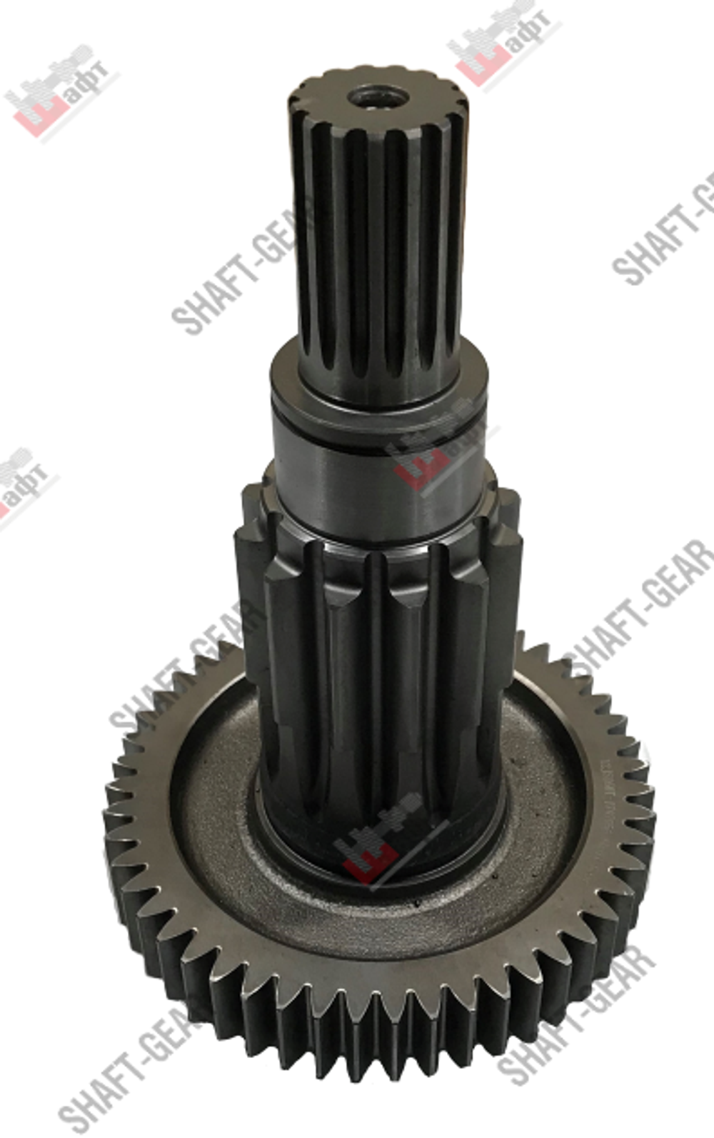 12JS160T-1707048 - Вал промежуточный демультипликатора (длинный) на КПП