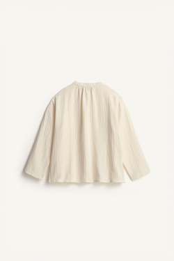 ZARA РУБАШКА С ДЛИННЫМИ РУКАВАМИ - LIMITED EDITION, БЕЖЕВЫЙ