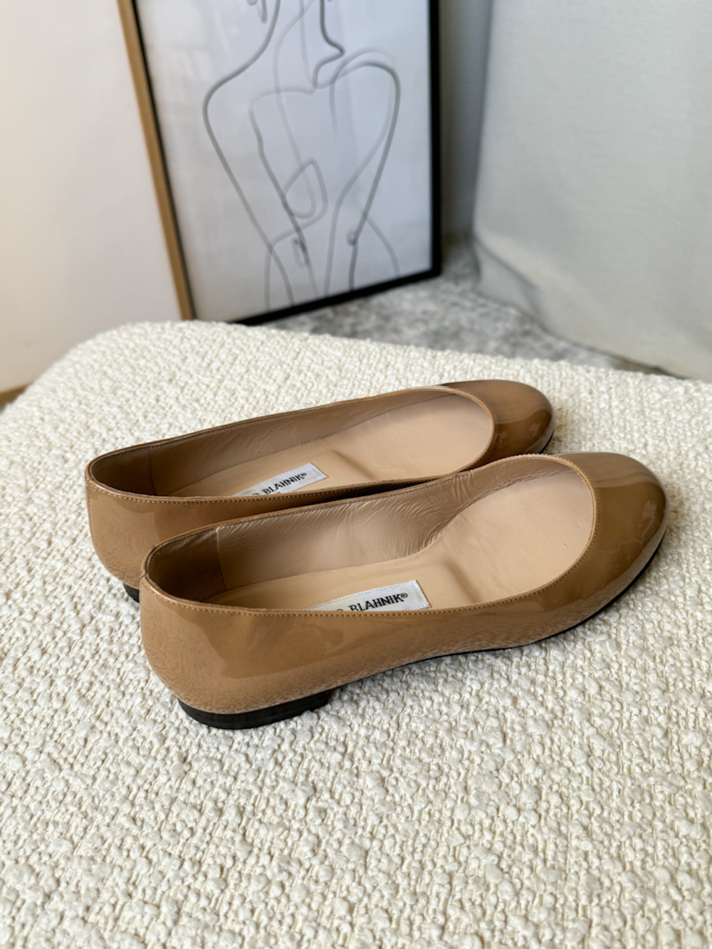 Лаковые балетки Manolo Blahnik, 37,5