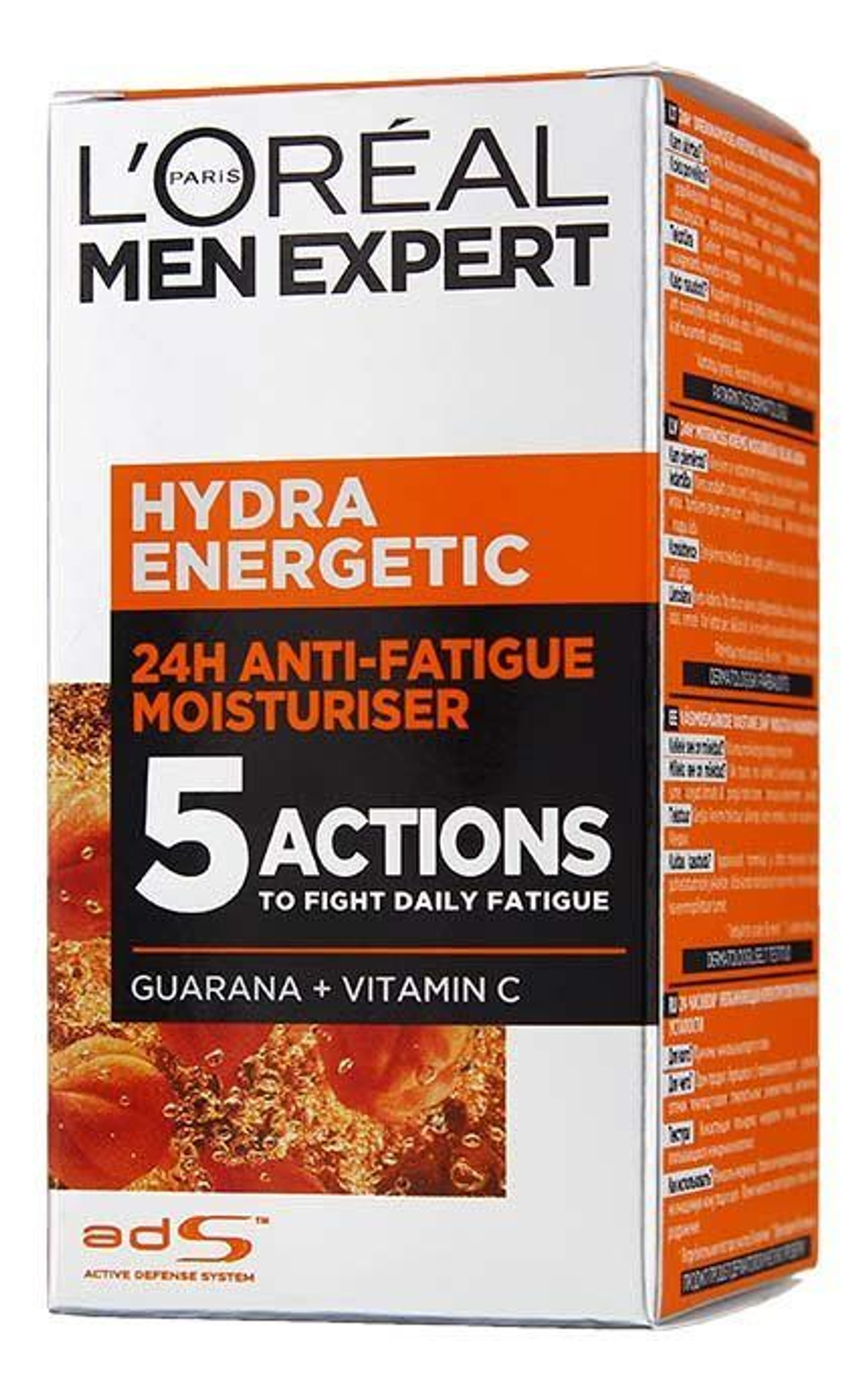 Крем для лица L'Oral Men Expert Hydra Energetic против следов усталости с витамином С 50 мл (Франция)