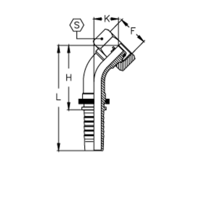 Фитинг DN 06 DKO-S (Г) 18x1.5 10 (45)
