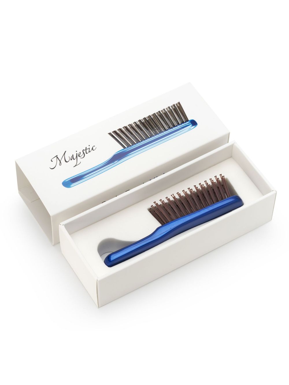 Расческа Majestic Scalp Brush синяя (дорожная версия)