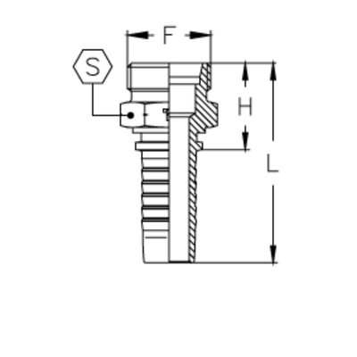 Фитинг DN 10 DKO-S (Ш) 20x1.5 12