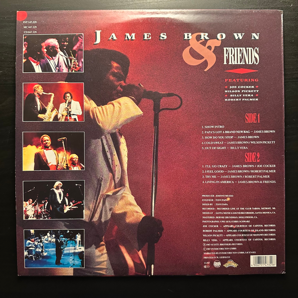 James Brown ‎– James Brown & Friends - Soul Session Live (Германия 1987г.)