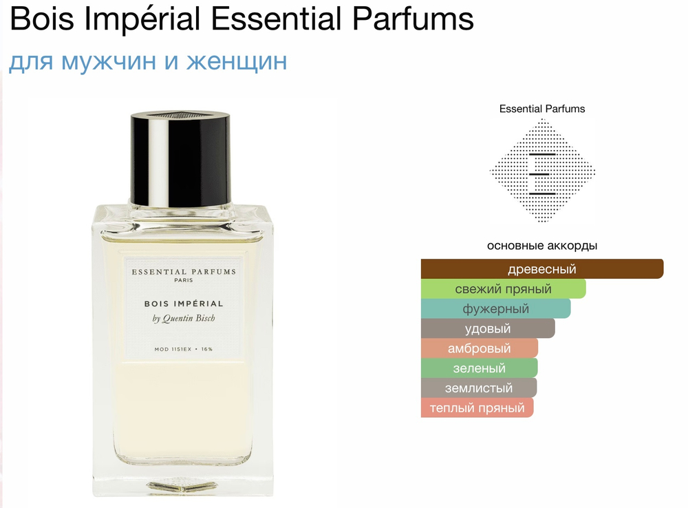 Essential Parfums-Bois Imperial (унисекс)