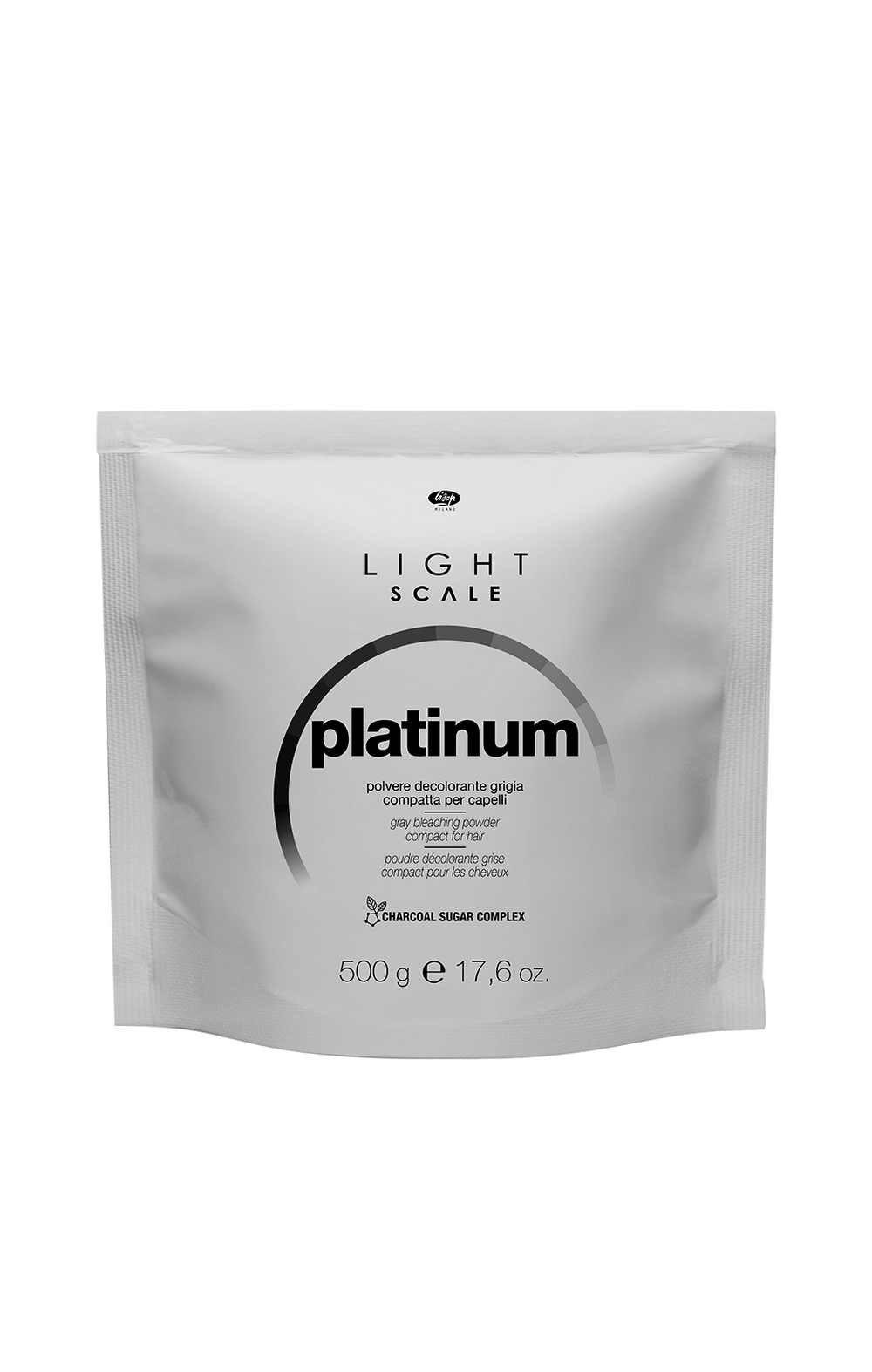 Быстродействующий компактный серый осветляющий порошок Лисап Professional Light Scale Platinum Powder 500 гр.