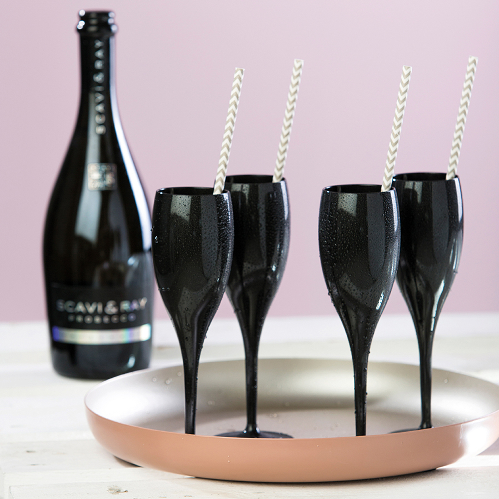Набор бокалов для шампанского superglas, cheers, no 1,100 мл, акрил, серый, 4 шт.