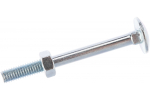 БОЛТ МЕБЕЛЬНЫЙ ELEMENT DIN603 С ГАЙКОЙ ОЦИНК 6Х60 6ШТ 2144