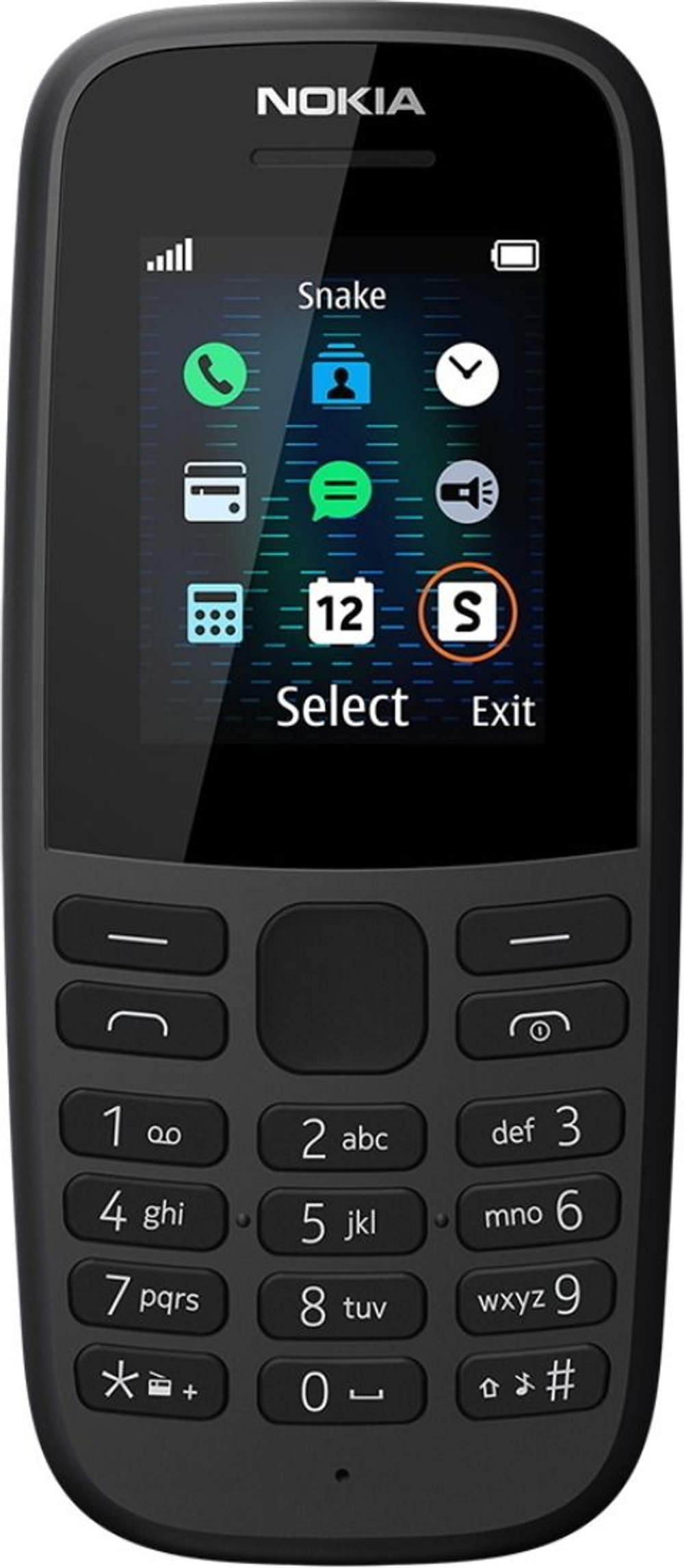 Мобильный телефон Nokia 105, черный (Из Финляндии)