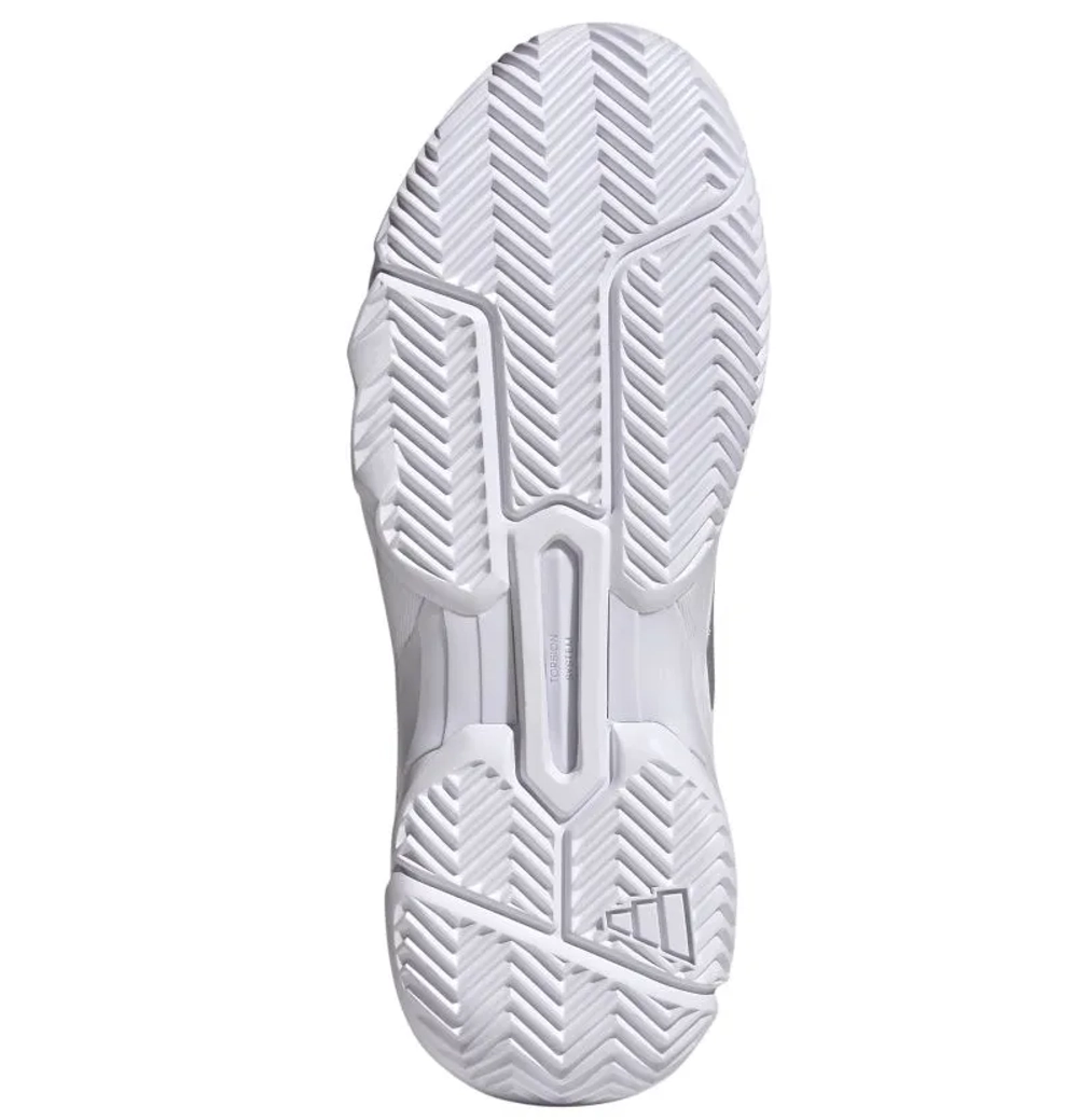 Женские теннисные кроссовки Adidas CourtJam Control 3 W - cloud white/silver metallic/frozen purple