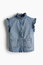Джинсовый жилет с оборками - H&M