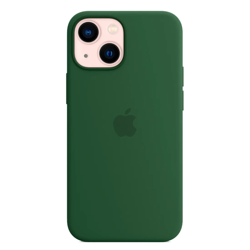 Силиконовый чехол с поддержкой MagSafe Apple Silicone Case для iPhone 13 mini, Clover (Зеленый клевер)