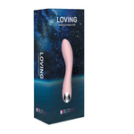 Классический женский вибратор Loving для стимуляции точки G (20 режимов) (Цвет: нежно-розовый)