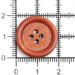 Пуговицы дерево 4 прокола 32L=20 мм, Brown1 (коричневый1), 36 шт