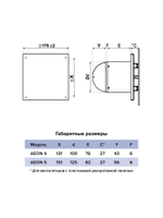 Панель AEON D100/125 175х175 пластик темно-серый металлик DICITI