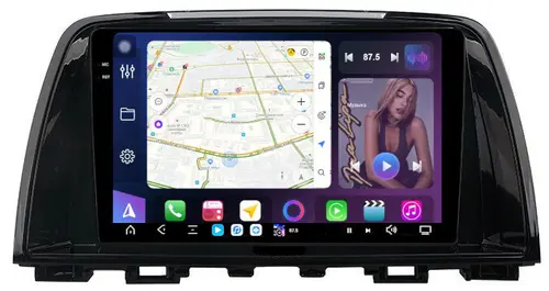 Магнитола для Mazda 6 GJ 2012-2014 - FarCar S500-TS20 монитор 9.5" 2K QLED на Android 14, Быстрейшая, CarPlay, 4G SIM-слот