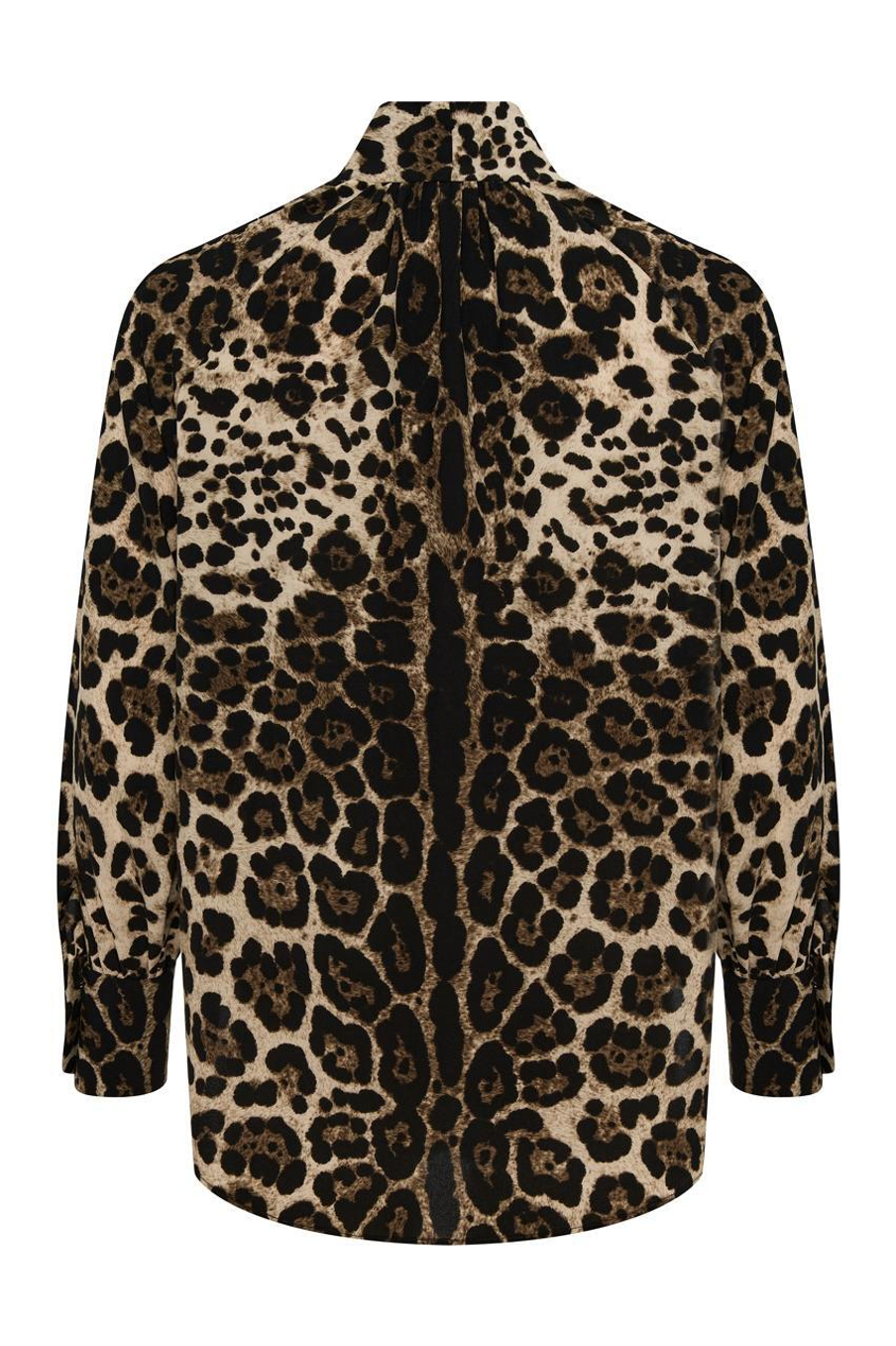 Блузка "Scarf" Leopard