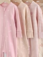 Комбинезон / Cлип для малышей Next AW2-289, 4 шт., Розовый, Бежевый