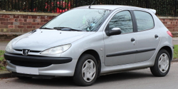 Порог левый Peugeot 206 1998-2012 (1мм)