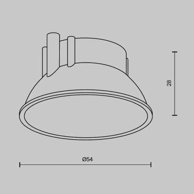 Декоративная рамка-отражатель для светильников серии Альфа / Alfa LED белый, Ring8-10W-RD-W. TM Maytoni