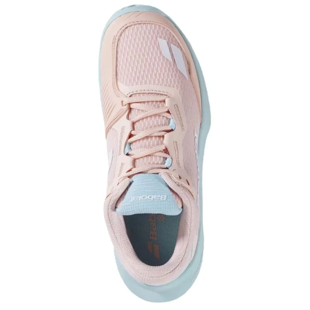 Женские теннисные кроссовки Babolat SFX 4 All Court - peach/blue