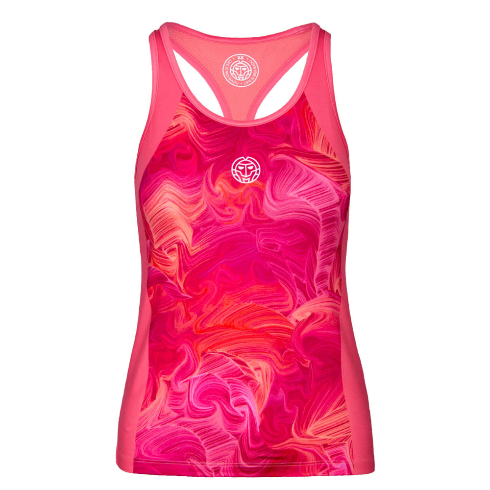 Женская теннисная майка BIDI BADU Jua Tech Tank Top Women - Pink, Multicoloured