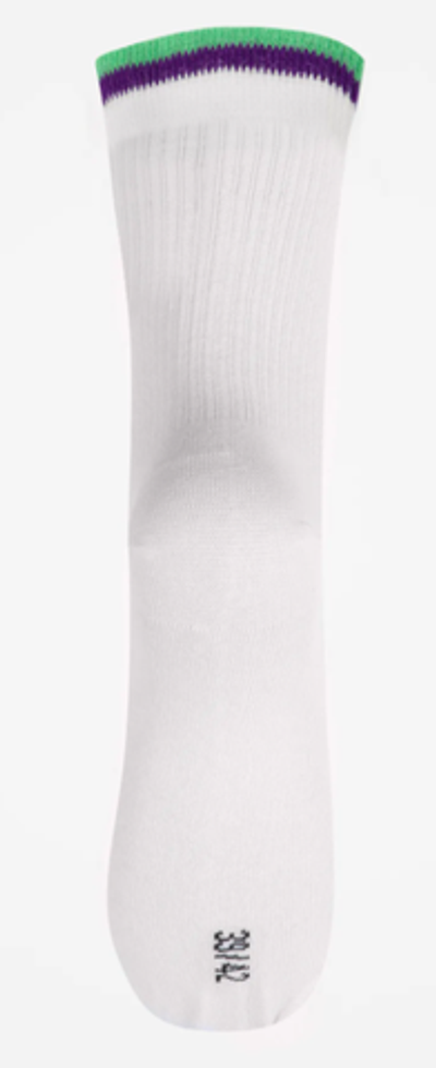 Теннисные носки Le Coq Sportif Tennis Socks 1P - white/vintage green