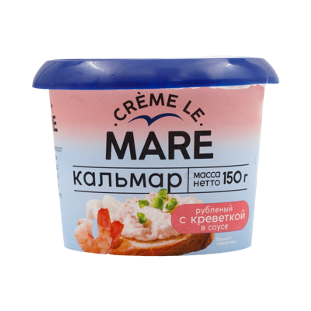 Кальмар рубленый с креветкой в соусе 150гр