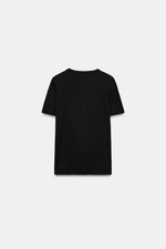 ФУТБОЛКА ИЗ ЛИОЦЕЛЛА С КОРОТКИМИ РУКАВАМИ — ZARA
