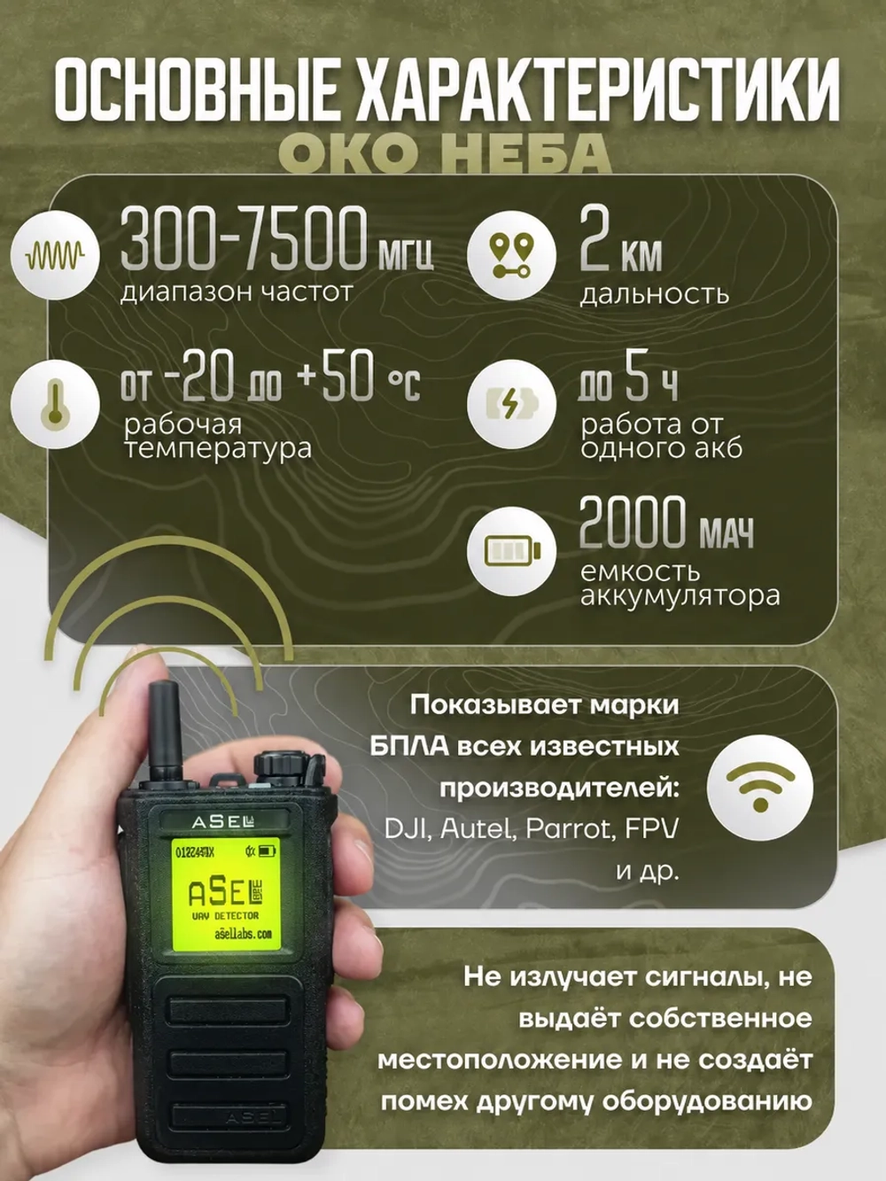 aSel Labs H231B детектор дронов и БПРА